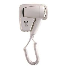 Σεσουάρ για ξενοδοχεία ισχύος 1200W 220-240V με πρίζα & προστασία υπερθέρμανσης σε λευκό χρώμα