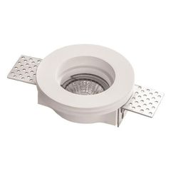 Σποτ γύψινο στρογγυλό μονό GU10 Φ100x40mm εσωτερικού χώρου μη στεγανό IP20