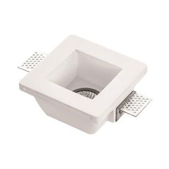 Γύψινο σποτ τετράγωνο GU10 120x120x62mm λευκό μη στεγανό IP20