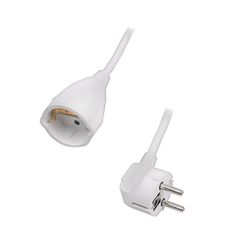 Προέκταση καλωδίου σούκο 3 μέτρα SONORA EC3W100 3 x 1.5 mm² 3500W 250V 16A σε λευκό χρώμα