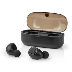 Ακουστικά handsfree TWS Bluetooth 5.0 NEDIS HPBT5052BK με θήκη ασύρματης φόρτισης