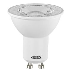 Λάμπα LED GU10 4.2W θερμό φως 3000k 370lm δέσμης 36° 15000h Ø50mm