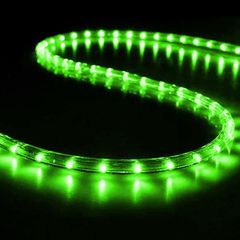 Led πράσινος φωτoσωλήνας με προστασια στην UV ακτινοβολία 50m με 36 led ανα μετρο και IP44