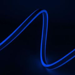 Neon LED φωτοσωλήνας μπλε δύο όψεων με 120λαμπάκια/m 7.5W/m 50m εξωτερικού χώρου