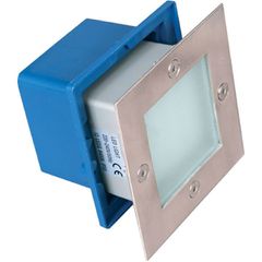 Χωνευτό φωτιστικό εξωτερικού χώρου LED 12Χ0.6W από inox αλουμίνιο χωνευτό θερμό λευκό φως