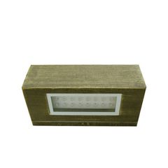 Led φωτιστικό επίτοιχο ορθογώνιο ρουστίκ 1.6W θερμό φως μονής κατεύθυνσης 24led 230V στεγανό IP54