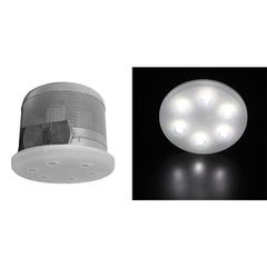 Led σποτ χωνευτό σατινέ 6x3W ψυχρό φως δέσμης 45° από γυαλί οπαλίνα με τροφοδοτικό
