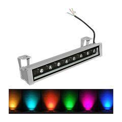 Προβολέας LED επιμήκης 0,5Μ 9W 230V δέσμη 15°χρώμα φωτός RGB IP65 με ενσωματωμένο rgb controller & τροφοδοτικό 230VAC