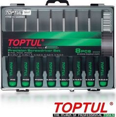TOPTUL Σετ Κατσαβίδια Ακριβείας (GAAW0802)