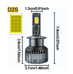 Λάμπα LED D2S CARLED 6000K 35W Κωδικός CARLED D2S....SoundStreet....