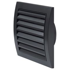 Εξαεριστήρας μπάνιου ανθρακί Ø100mm 16W με πολύ κοντό λαιμό 60m³/h