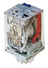 Ρελέ τύπου λυχνίας 10A CARLO GAVAZZI RCP11003 3C/O 230V AC 11 ποδιών με κλειδί συγκράτησης & LED