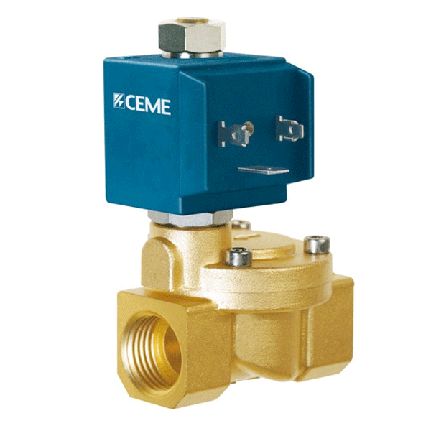 Ηλεκτροβάνα νερού ανοιχτής επαφής N.O. δίοδη 3/4ιντσών CEME8715 Ιταλίας με πηνίο 110VAC & ακροφύσιο