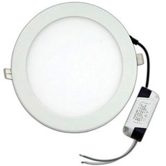 Led panel slim φωτιστικό χωνευτό 20W λευκό στρόγγυλο ψυχρό φως 6500Κ 230V 90lm/W