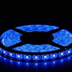 LED ταινία 5m 14,4W 24VDC μπλέ φως IP33 μη στεγανή εύκαμπτη αυτοκόλλητη