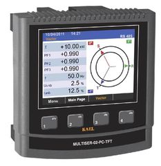 Ψηφιακός αναλυτής ενέργειας KAEL MULTISER-02-PC TFT 96x96 με 2 ρελέ εξόδου & γραφικές αναλύσεις P,I,V