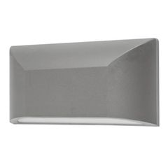 Led απλίκα γκρι ορθογώνια down light slim πλαστική 6W 350Lm 3000k θερμό λευκό φως στεγανή ΙΡ65