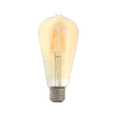 Λάμπα led filament αβοκάντο amper ST64 Ε27 4W 230V ντιμαριζόμενη 2400k θερμό λευκό φως 360lumen