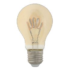 Λάμπα led filament αχλάδι amper spiral Α60 Ε27 6W 230V ντιμαριζόμενη 2400k θερμό λευκό φως 540lumen
