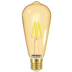 Λάμπα led filament ST64-4 αβοκάντο μελί Ε27 4W 230V <2000k θερμό φως δέσμης 320° enjoy simplicity