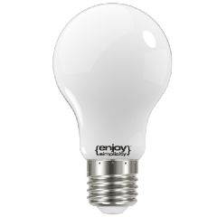 Λάμπα led filament A60 αχλάδι γάλακτος Ε27 6.7W 230V 2700k θερμό φως δέσμης 320° enjoy simplicity