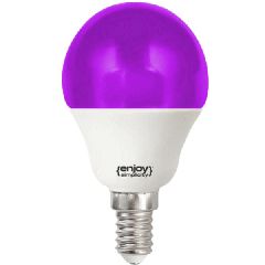 Λάμπα led P45 σφαιρική Ε14 1.8W 230V μωβ φως δέσμης 180° enjoy simplicity 15000h
