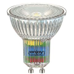 Λάμπα led GU10 Φ50mm 3.5W 230V 2700k θερμό λευκό φως 300 lumen δέσμης 36° 15000h