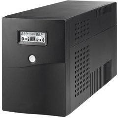 Συσκευή UPS LINE INTERACTIVE SENIO 1500VA καθαρού ημιτόνου 12V/9Ah με οθόνη LCD