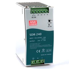 Τροφοδοτικό ράγας SLIM SDR240-48 MEAN WELL 240W 48V με προστασία από υπερφόρτωση