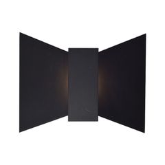 Επίτοιχο Led φωτιστικό σε μαύρο χρώμα 6W 540Lm 3000K θερμό φως κατασκευασμένο από αλουμίνιο