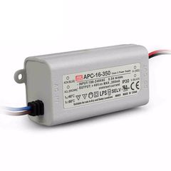 Τροφοδοτικό LED MEAN WELL APC16-350 σταθερού ρεύματος 16W 12-48V στεγανό IP42