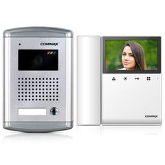 Σετ θυροτηλεόρασης COMMAX DRC-4CAN CDV-43K2 4 καλωδίων με 1 πλήκτρο κλήσης και χωνευτή τοποθέτηση