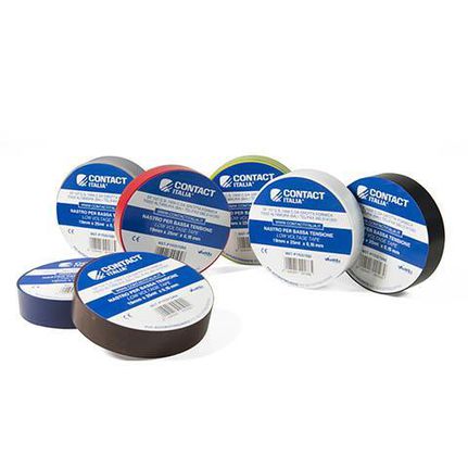 Μονωτική ταινία PVC CONTACT ITALIA P192515-NE μαύρη αυτοσβηνόμενη γενικής χρήσης