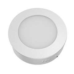 Led panel λευκό στρογγυλό επίτοιχο 6W 4000k ενδιάμεσο φως δέσμης 120° 230V 430lm 30000h