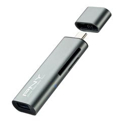 USB-C card reader PNY R-TC-UA-3N1E01-RB για κάρτες MicroSD & SD με υποδοχή USB A