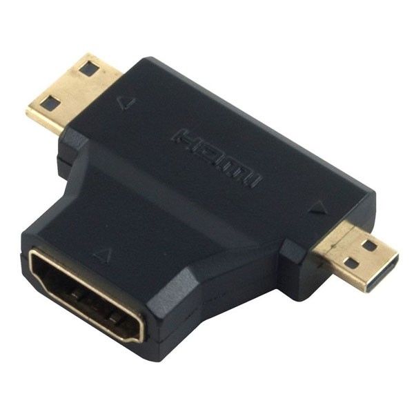 Αντάπτορας POWERTECH ADA-H004 HDMI σε Mini HDMI & Micro HDMI