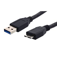 Καλώδιο 1.5m USB 3.0 σε USB 3.0 Micro-B SuperSpeed POWERTECH σε μαύρο χρώμα
