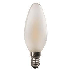 Λάμπα Led 4.2W E14 κεράκι C37 minion crossed filament 4000K ενδιάμεσο λευκό φως ντιμαριζόμενη frost