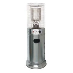Θερμάστρα υγραερίου κυκλική mini 1,35m 11KW INOX με διακόπτη ασφαλείας
