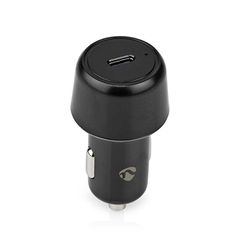 Universal φορτιστής αυτοκινήτου μαύρος USB-C 3.0Α PD30W κατάλληλος για χρήση σε smartphone, tablet & notebook