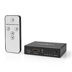 HDMI Switch 3 θυρών ανθρακί μεταλλικής κατασκευής με υποστήριξη 8K @ 60Hz και led ενδείξεις λειτουργίας