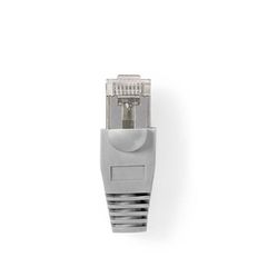 Κονέκτορας CΑΤ 5e FTP RJ45 αρσενικό PVC με καπάκια και επίχρυσες επαφές σε συσκευασία 10 τεμαχίων