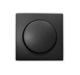 Πλήκτρο και πλακίδιο για dimmer σε ανθρακί χρώμα