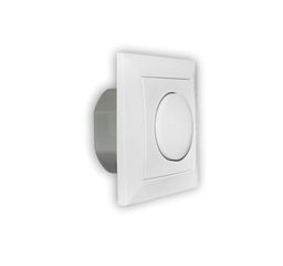 Dimmer Universal 1.3A 230V με προστασία υπερέντασης σε χρώμα λευκό με πλήρες πλαίσιο και λειτουργία αλέ ρετούρ