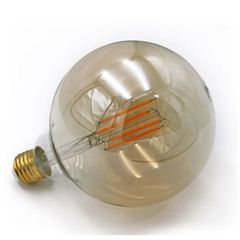 Διακοσμητική λάμπα led filament Globe μελί Ø125mm E27 8W 230V 2200k θερμό λευκό φως 1055lm