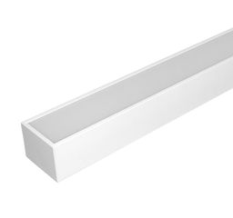Γραμμικό φωτιστικό LED αλουμινίου λευκό 36W 120cm με ενδιάμεσο λευκό φως 4000K IP20