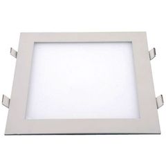 Led panel slim φωτιστικό χωνευτό 20W λευκό τετράγωνο ενδιάμεσο λευκό φως 4000k 230V 90lm/W