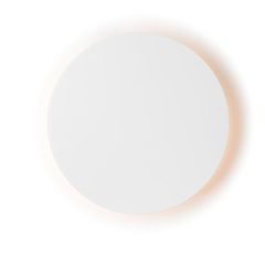 Επίτοιχο φωτιστικό led 5W ξύλινο στρόγγυλο 3000K θερμό φως σε λευκό χρώμα