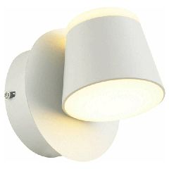 Επίτοιχο LED φωτιστικό LUCIDO 8W θερμό φως 3000k 640lm λευκό μεταλλικό 12x12x13cm