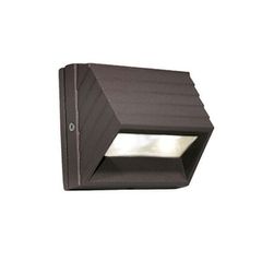 LED φωτιστικό επίτοιχο 1W αλουμινίου κυρτό με θερμό λευκό φως σαγρέ σκουριά εξωτερικού χώρου IP54